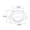 SPOT EMPOTRADO DIRIGIBLE SATINADO PARA MR16 YD-345/S - Imagen 4