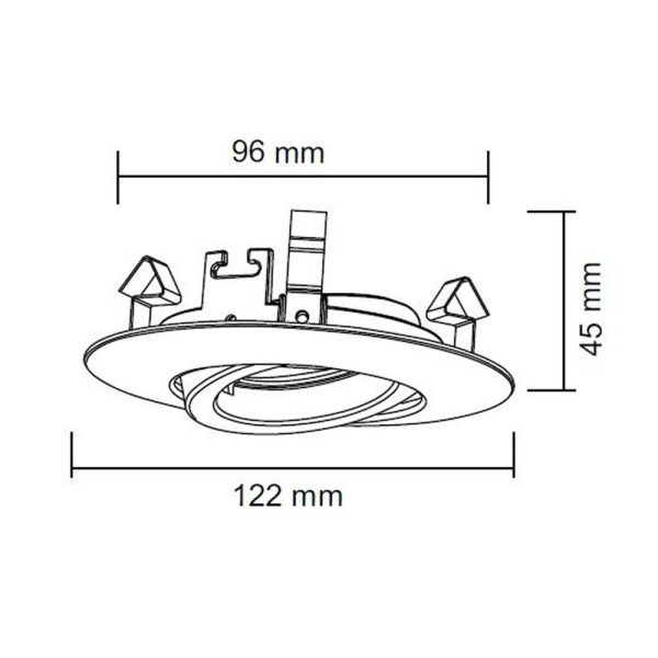 SPOT EMPOTRADO BLANCO PARA MR16 YD-360/B - Imagen 4