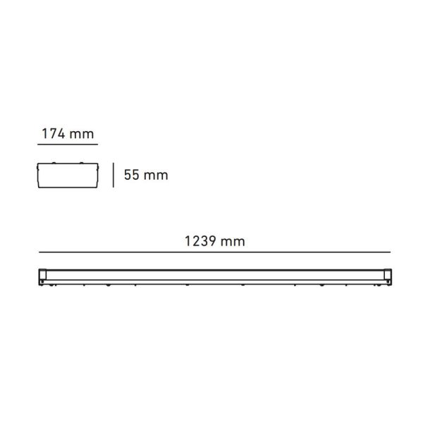 GABINETE LED A PRUEBA DE POLVO T8 2X16W L5333-130 - Imagen 2