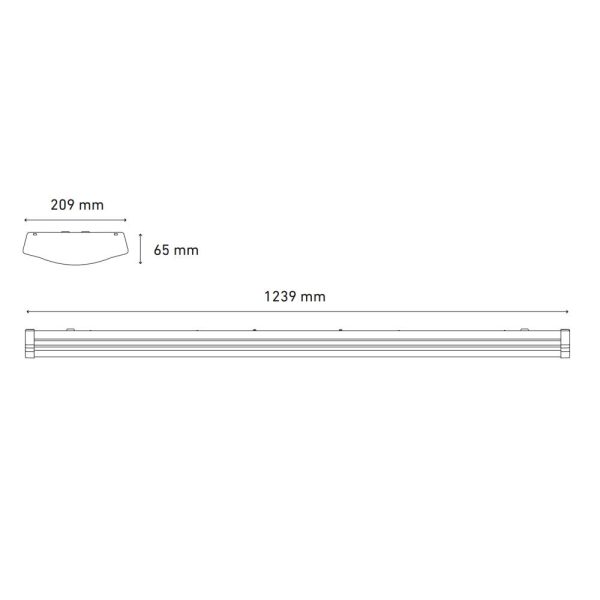 GABINETE LED A PRUEBA DE POLVO SOBREPONER 2X16W L5343-130 - Imagen 2