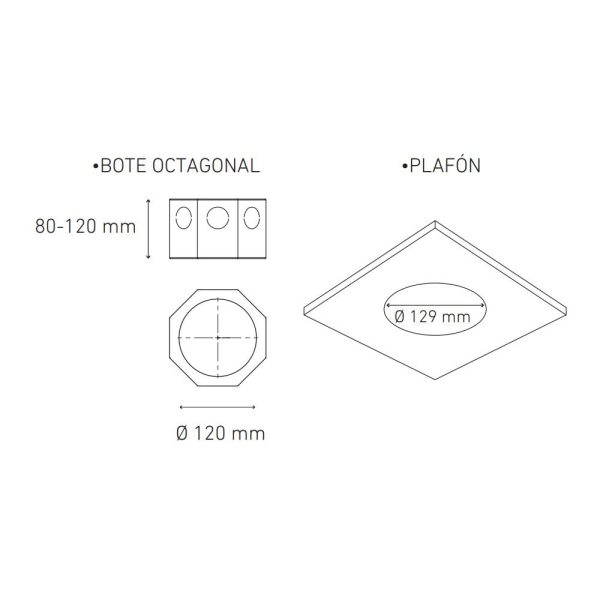 PANEL LED EMPOTRADO 6W LUZ BLANCA LUNA 9 BASICO L6391-130 - Imagen 2