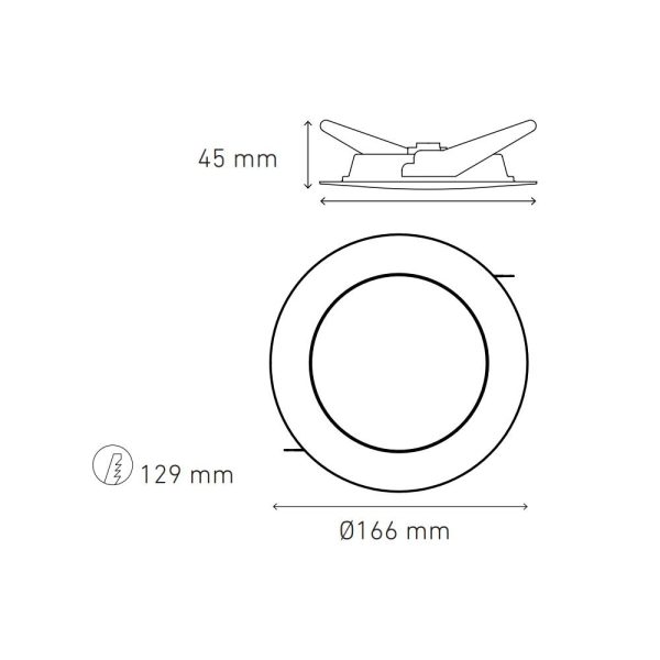 PANEL LED EMPOTRADO 9W LUZ BLANCA LUNA 9 SSD MAGG L5071-130 - Imagen 2