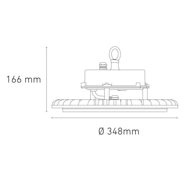 CAMPANA UFO HIGHBAY LED 200W 100V/305V L5891-630 - Imagen 2