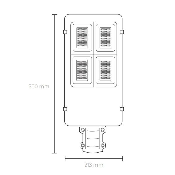 LUMINARIA SOLAR 300W LED IP65 EXTERIOR CON CONTROL SOLAR300W - Imagen 3