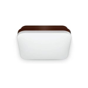 LAMPARA SOBREPONER CUADRADA CAFE LUZ BLANCA 14W CL CQ 200 L5241-830