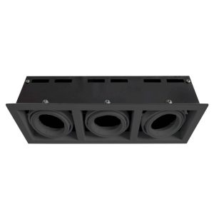 SPOT LED EMPOTRADO TRIPLE ISIS III NEGRO L5962-300