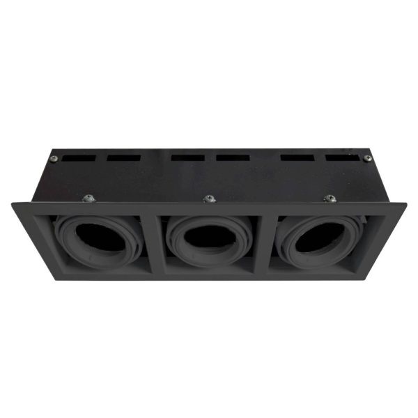 SPOT LED EMPOTRADO TRIPLE ISIS III NEGRO L5962-300