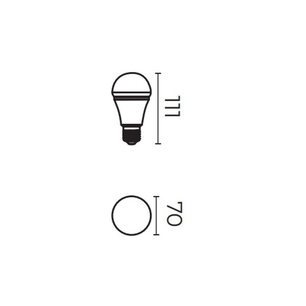 KIT 4 FOCOS LED 9.5W LUZ BLANCA E26 ILLUX FL-10A19.KIT65 - Imagen 2