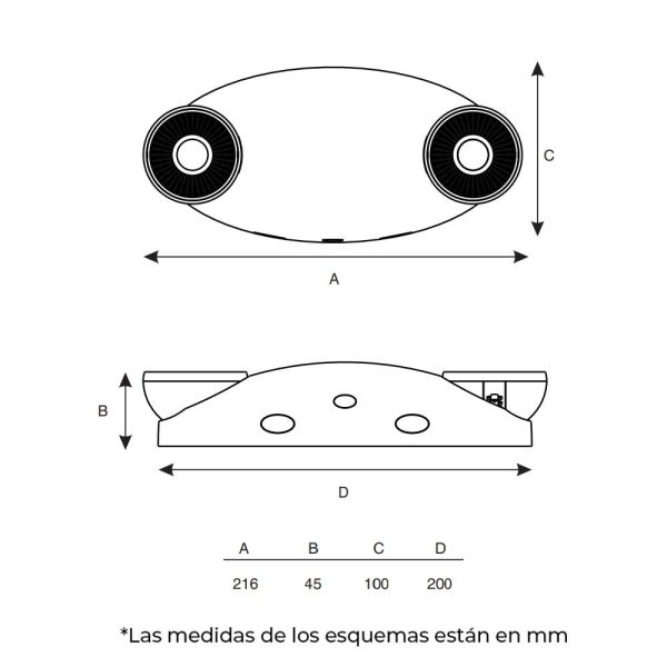 LAMPARA DE EMERGENCIA 2W INSTANT R2 100-277V P717150-36 - Imagen 2