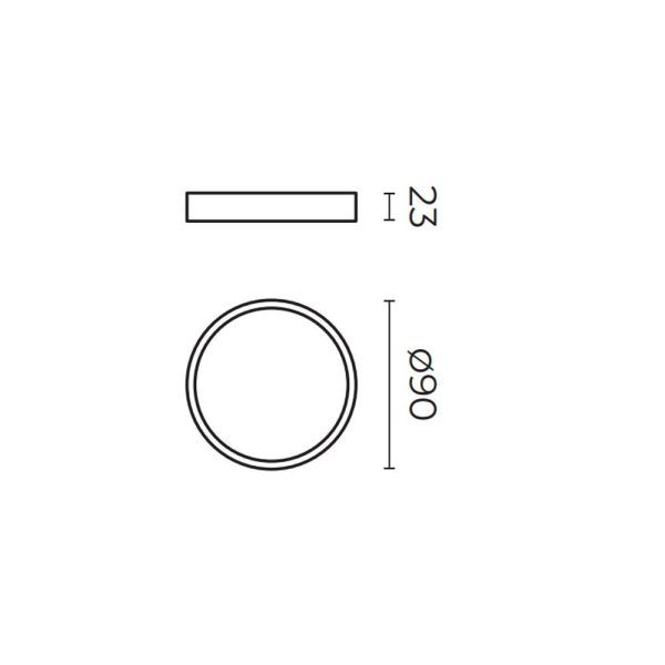 PANEL DE SOBREPONER CIRCULAR LUZ AMARILLA 6W 100-277V TL-2805.N30 - Imagen 2