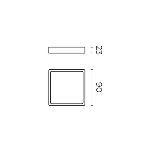 PANEL DE SOBREPONER CUADRADA LUZ NEUTRA 6W 100-277V TL-2807.B40 - Imagen 2