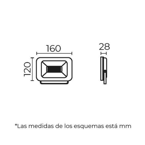 REFLECTOR 30W LUZ CALIDA IP65 ILLUX RL-3630.N30 - Imagen 2