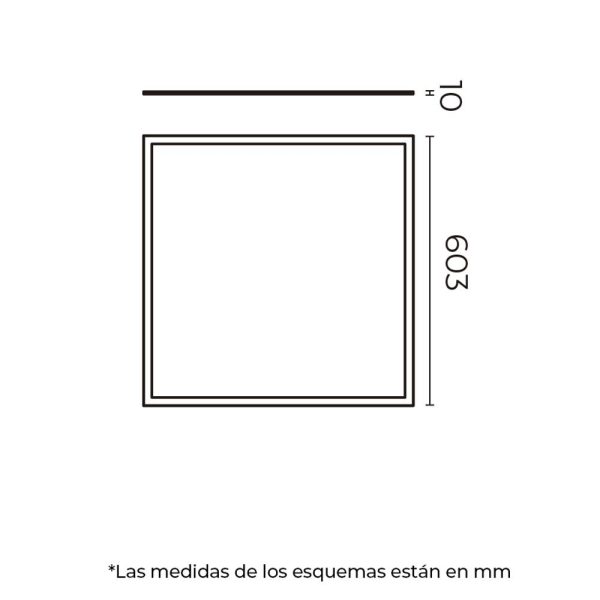 PANEL DE LED LUZ NEUTRA 40W 60X60CM 100-277V TL-1040.B40 - Imagen 2