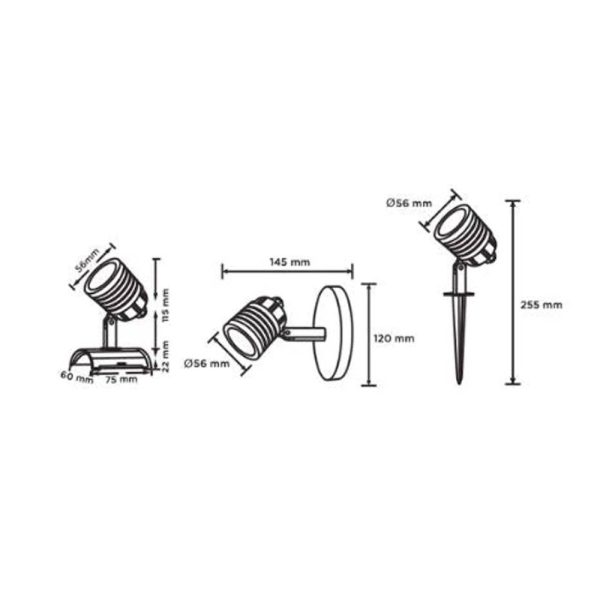 ESTACA LED MULTIFUNCIONAL 6W IP65 3 COLORES YARDLIGHT EME-0010 - Imagen 2