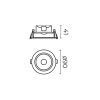 SPOT EMPOTRADO DIRIGIBLE LUZ CALIDA 5W 100-240V TL-2901.B30 - Imagen 2