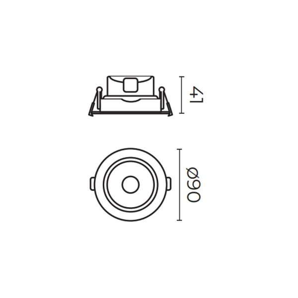 SPOT EMPOTRADO DIRIGIBLE LUZ CALIDA 5W 100-240V TL-2901.B30 - Imagen 2