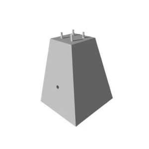 BASE PEDESTAL PARA POSTE METALICO