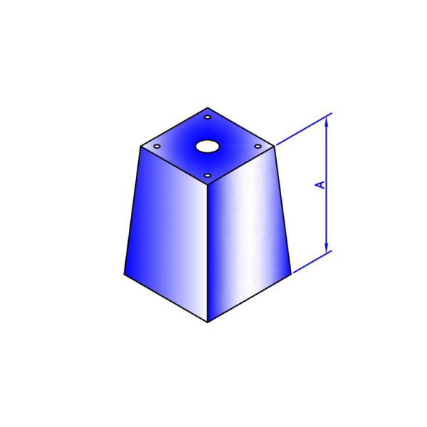 BASE PEDESTAL PARA POSTE METALICO - Imagen 5