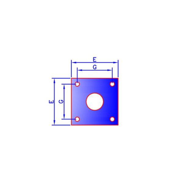 BASE PEDESTAL PARA POSTE METALICO - Imagen 4