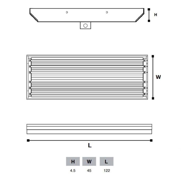 GABINETE LED HIGHBAY 4X20W 6000K 85-285V 1KLHIN420LB60U24 ALCODM - Imagen 2