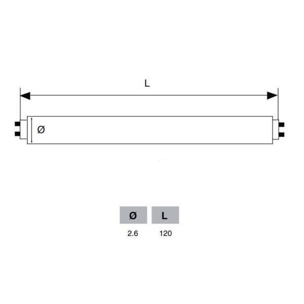 TUBO LED 20W 1.20M 6000K 85-285V 1ACTL8PO2004C6 ALCODM - Imagen 2