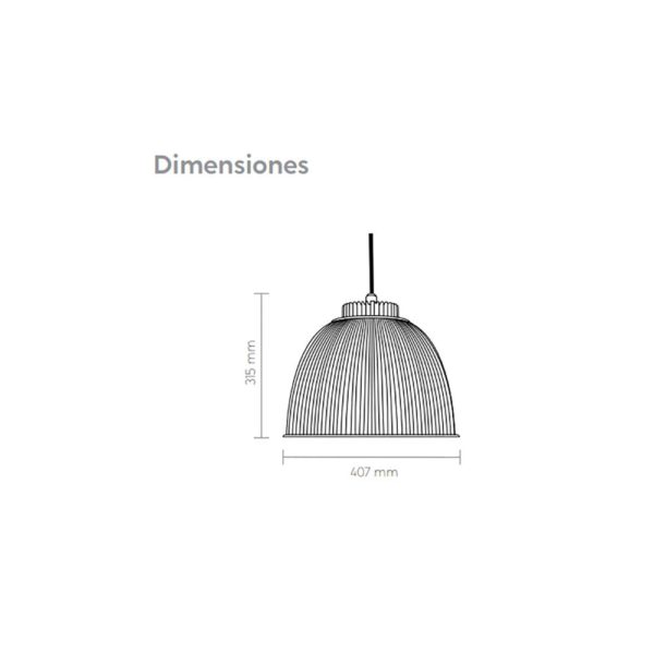 LUMINARIA INTERIOR DE USO COMERCIAL MALL 44W 120V – 277V 4000K Y 5000K IP40 - Imagen 2