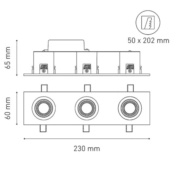 LUMINARIA DOWNLIGHTS SERIE FLASH DIRECCIONABLE EMPOTRADO FLASH D 3 L5177 MAGG - Imagen 2