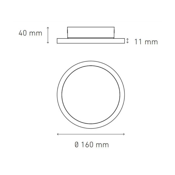 LAMPARA LED 13W 100 – 140V ECLIPSE 16 MODELO L7283 MAGG - Imagen 2