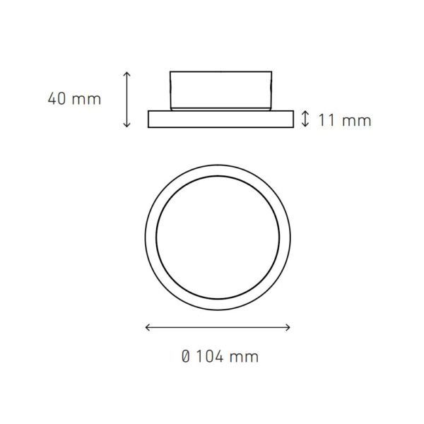 LAMPARA LED 8W 100 – 140V ECLIPSE 10 MODELO L7285 MAGG - Imagen 2