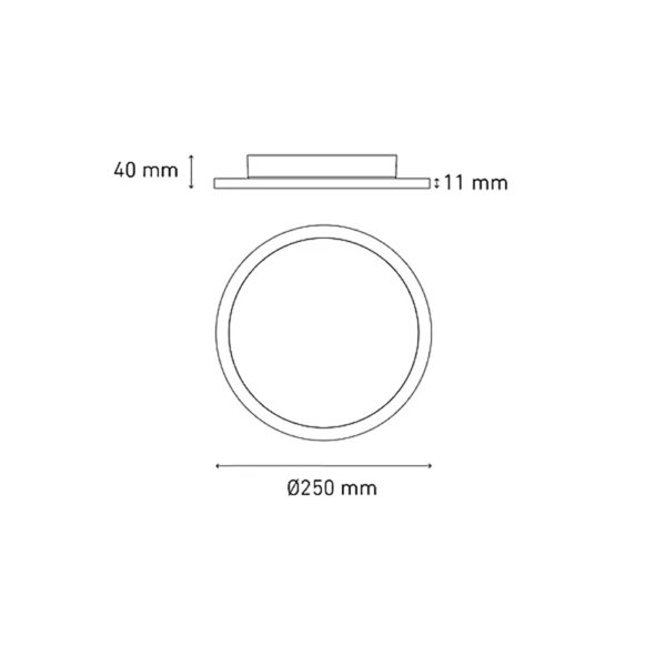 LAMPARA LED 18W 100 – 140V ECLIPSE 25 MODELO L7287 MAGG - Imagen 2