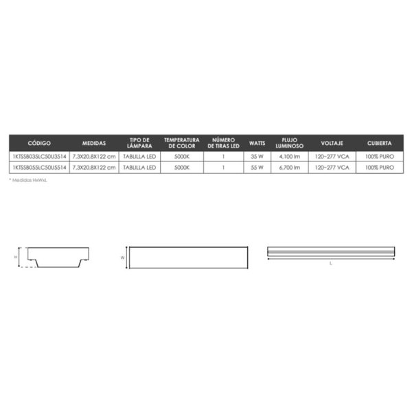 LUMINARIO SOBREPONER SB HO 1K-ILUMINACION OSRAM ALCODM - Imagen 3