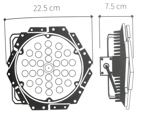 CAMPANA INDUSTRIAL HIGH-BAY EG-LINK-100W 5500K 100-277V IP65 12,000LM - Imagen 2
